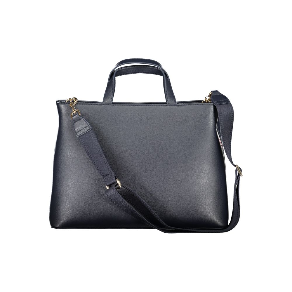 Tommy Hilfiger Blaue Polyester-Handtasche